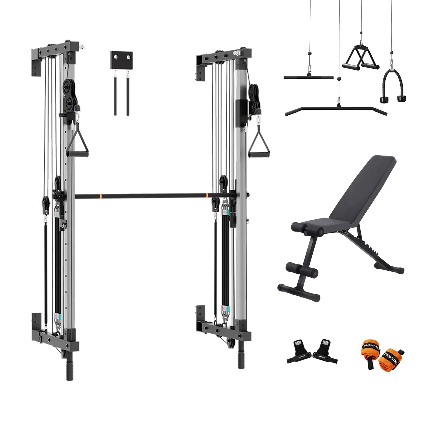 Folding Wall-Mounted Smith Machine