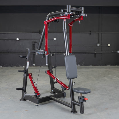 Plate Loaded  Power Leverage V2 Seated Pec and Delt Combo Machine with Weight Storage Included