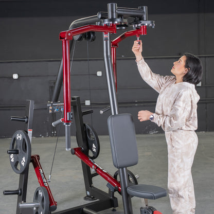 Plate Loaded  Power Leverage V2 Seated Pec and Delt Combo Machine with Weight Storage Included