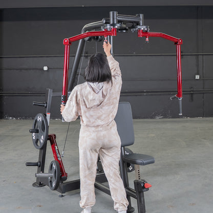 Plate Loaded  Power Leverage V2 Seated Pec and Delt Combo Machine with Weight Storage Included