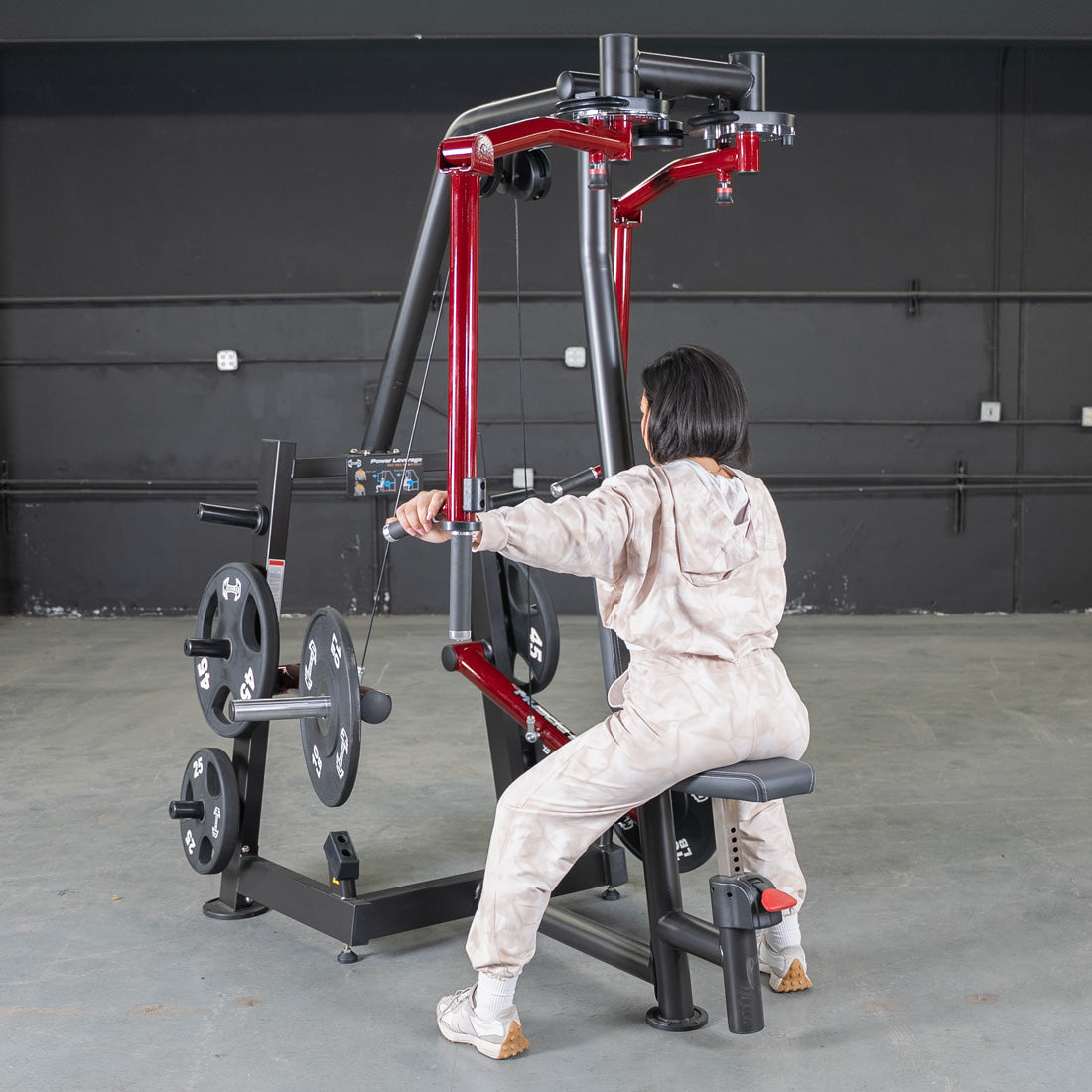 Plate Loaded  Power Leverage V2 Seated Pec and Delt Combo Machine with Weight Storage Included