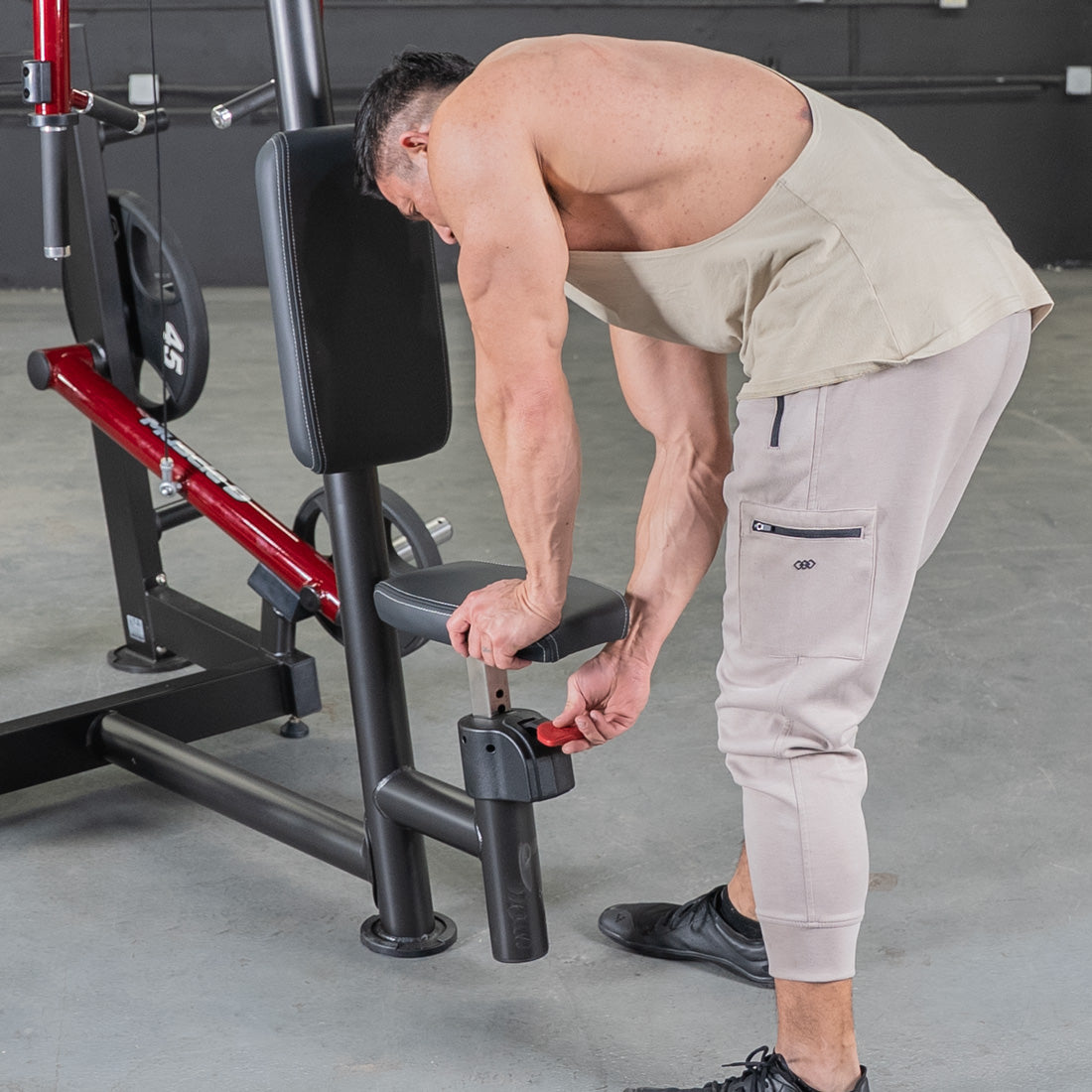 Plate Loaded  Power Leverage V2 Seated Pec and Delt Combo Machine with Weight Storage Included