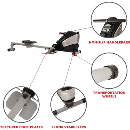 Sunny Health & Fitness Rowing Machine with Optional Magnetic Rower