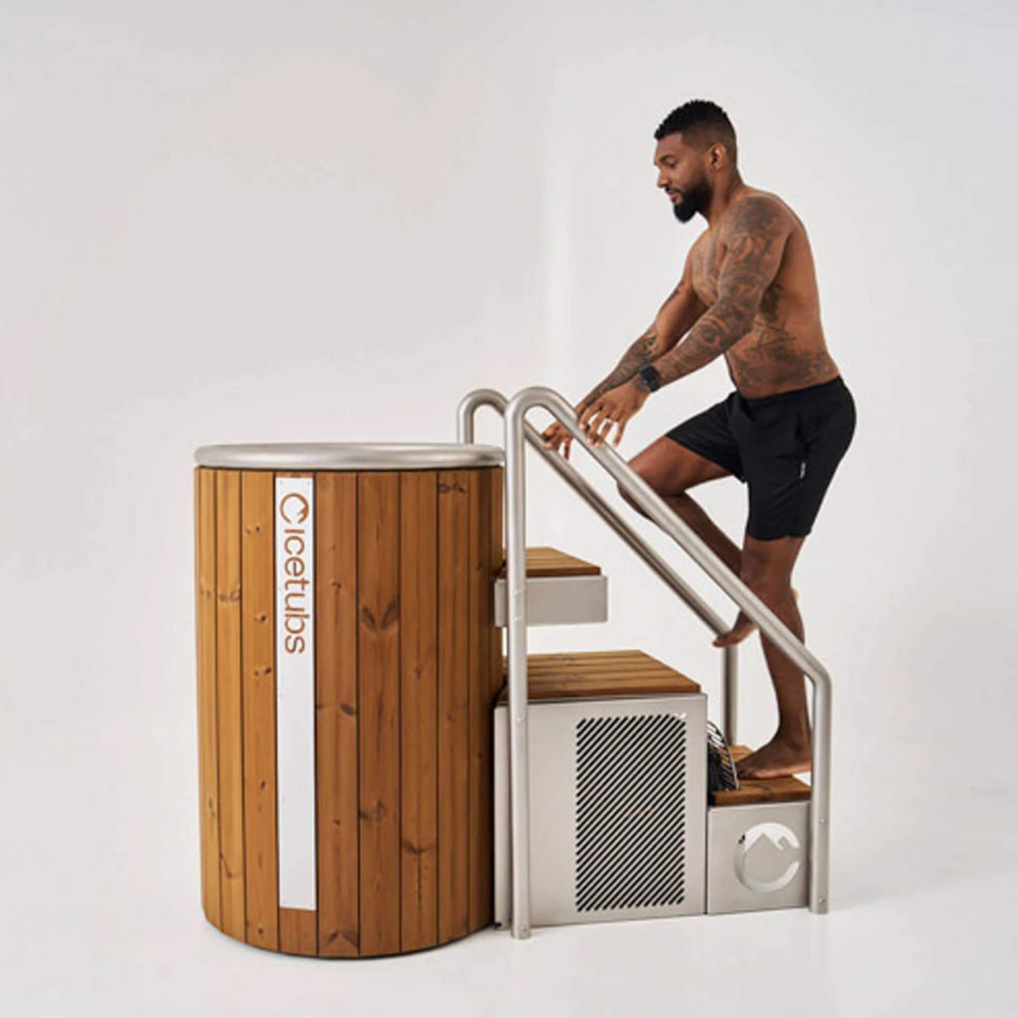 Icetubs Thermowood Fiberglass Cold Plunge Immersion Tub