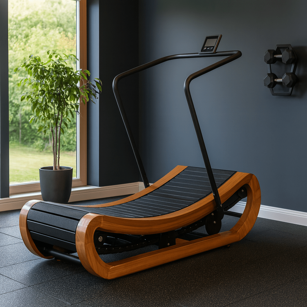 R2000 Handcrafted Solid Wood Self-Powered Curved Resistance Treadmill (Exclusive Edition)