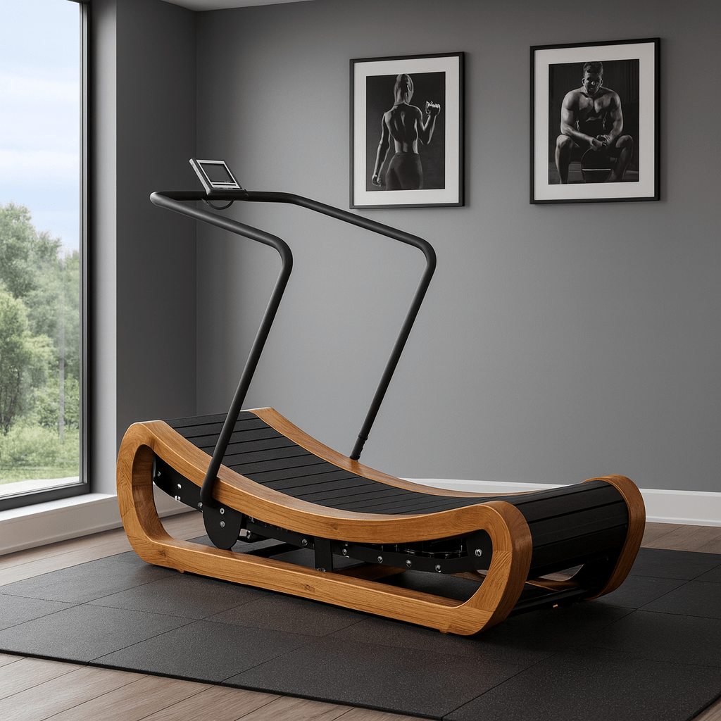 R2000 Handcrafted Solid Wood Self-Powered Curved Resistance Treadmill (Exclusive Edition)