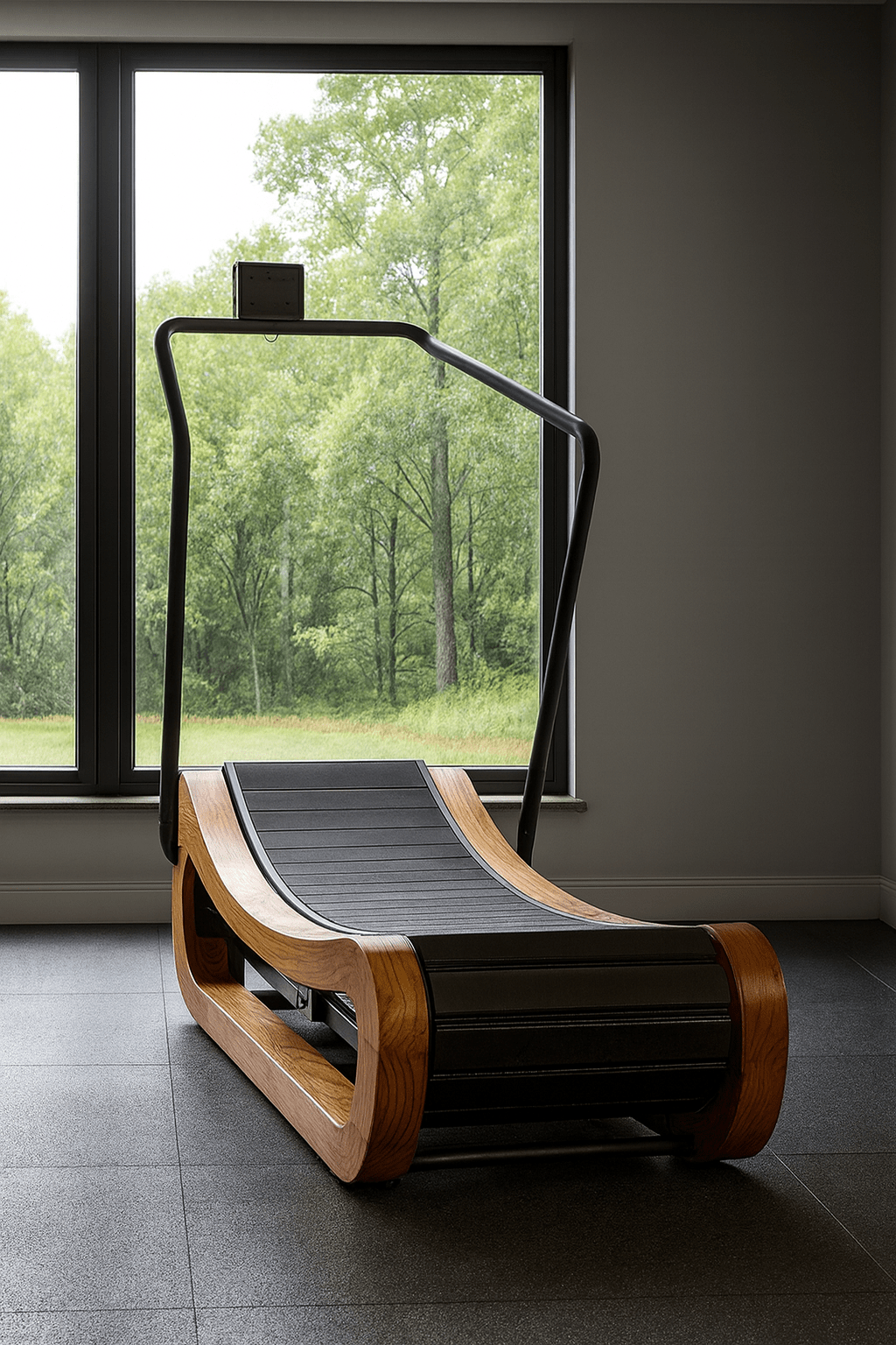 R2000 Handcrafted Solid Wood Self-Powered Curved Resistance Treadmill (Exclusive Edition)