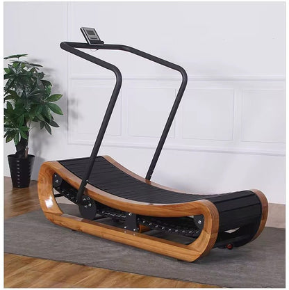 R2000 Handcrafted Solid Wood Self-Powered Curved Resistance Treadmill (Exclusive Edition)