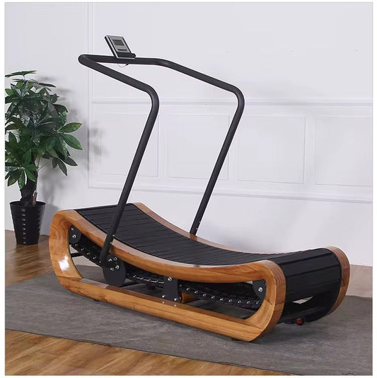 R2000 Handcrafted Solid Wood Self-Powered Curved Resistance Treadmill (Exclusive Edition)